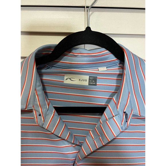 KJUS Striped Polo Shirt - Size XL - Picture 2 of 4